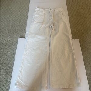 PAIGE white Wide Leg Jeans